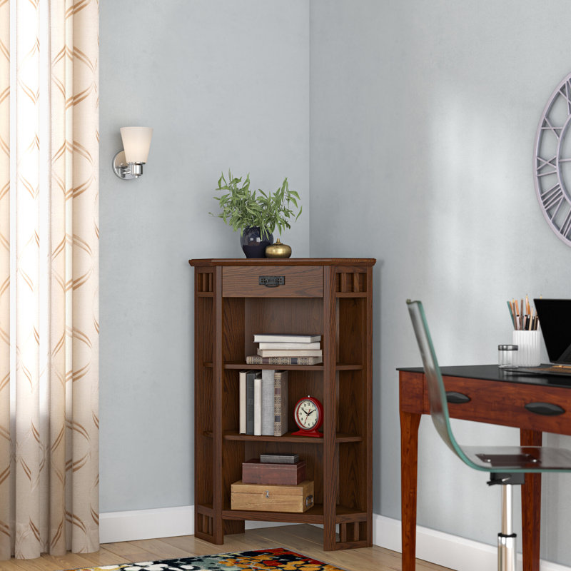 Mission style corner bookcase hotsell